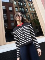 Cardigan Navy Preto - Anselmi Feminino