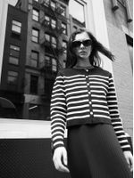 Cardigan Navy Preto - Anselmi Feminino