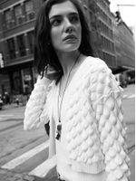Casaqueto Escamas Off White - Anselmi Feminino