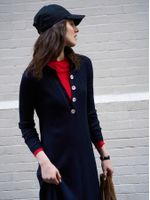 Vestido Noturna Azul Meia Noite - Anselmi Feminino