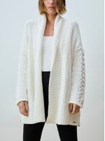 Casaco Maxi Tranças Off White - Anselmi Feminino