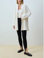 Casaco Maxi Tranças Off White - Anselmi Feminino