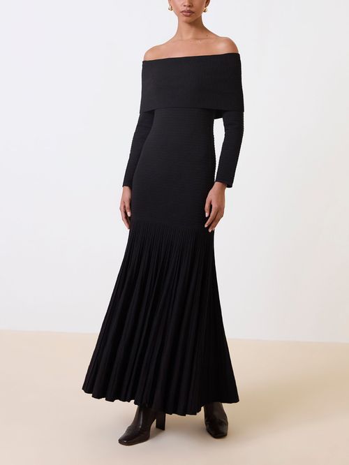 Vestido Longo Ondina Preto