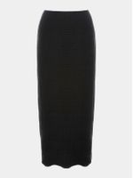 Saia Midi Entre Tramas Preto - Anselmi Feminino