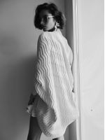 Casaco Cocoon em Ponto Links Cru - Anselmi Feminino