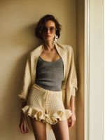 Casaco Cocoon em Ponto Links Cru - Anselmi Feminino