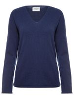 Suéter 100% Cashmere Gola V Azul marinho - Blusa Feminina