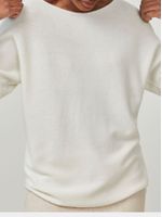 Suéter 100% Cashmere Gola Canoa Off White - Blusa Feminina