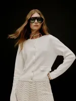 Casaqueto Classic Off White - Anselmi Feminino