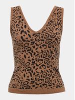 Regata Jacquard Camelo - Anselmi Feminino