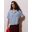 Blusa ampla feminina de tricô Milano com gola polo, da Anselmi